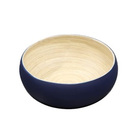 [20929] SALADIER EN BAMBOU D28CM BLEU MARINE