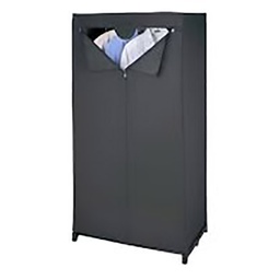 [21738] ARMOIRE PENDERIE DEEP BLACK 150X75X50