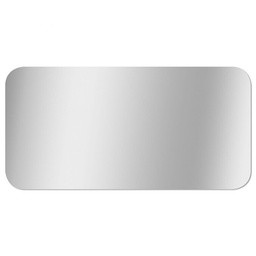 [21880] MIROIR BORDS POLIS COINS ARRONDIS 80X40