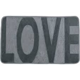 [21974] TAPIS DE BAIN MEMORY FOAM 50X80CM LOVE MOUSE GRIS