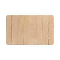 [21977] TAPIS DE BAIN MEMORY FOAM 50X80CM STRIPES SABLE