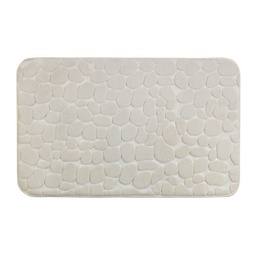 [21986] TAPIS DE BAIN MEMORY FOAM 50X80CM PEBBLES BEIGE