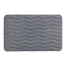 [21987] TAPIS DE BAIN MEMORY FOAM 50X80CM PREMIUM WAVE GRIS