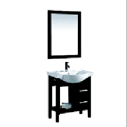 [25029] MEUBLE SALLE DE BAIN SIMPLE 75X50X85 AVEC MIROIR