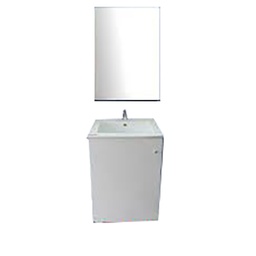 [25024] MEUBLE SALLE DE BAIN A POSER RIGA BLANC  AVEC VASQUE