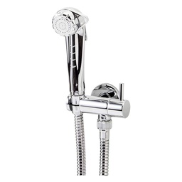 [22195] ENSEMBLE DOUCHETTE WC AVEC SUPPORT ET ROBINET EQUERRE