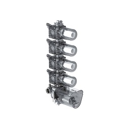 [22216] CORP ENCASTRE POUR MITIGEUR THERMOSTATIQUES BEITOU 4 VALVES