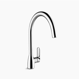 [21021] MITIGEUR EVIER BEC HAUT CHROME KUMIN