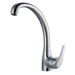 [21028] MITIGEUR EVIER CHROME COMPLET BEC HAUT
