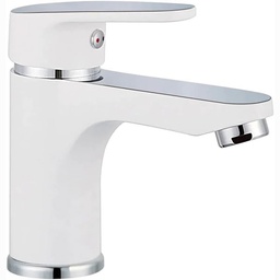 [22339] MITIGEUR LAVABO BLANC CHROME