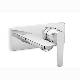 [22378] MITIGEUR LAVABO 2 TROUS MURAL ALEO CHROME