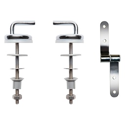 [24459] ABATTANT 3 COULEURS AVEC FIXATION EN INOX CHROME