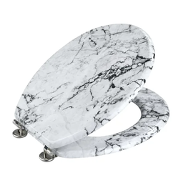 [22515] ABATTANT ASPECT MARBRE ONYX EN MDF 41X 34.5X1CM