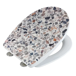 [22517] ABATTANT TERRAZZO THERMOPLASTIQUE 45X36.5X0.1CM