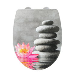 [22524] ABATTANT WATER LILY THERMOPLASTIQUE 36.5X45CM
