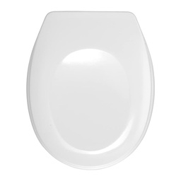 [22535] ABATTANT BERGAMO BLANC FIXATION REGLABLE EN ACIER INOX