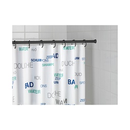 [22662] BARRE DE DOUCHE TELESCOPIQUE 20MM NOIR 70-115 CM