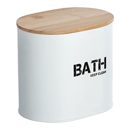 [22674] BOITE SALLE DE BAIN AVEC COUVERCLE GARA BLANC