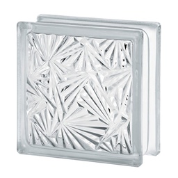 [22714] BRIQUE DE VERRE EUROPEEN EP 80MM 190X190MM CUNEIS