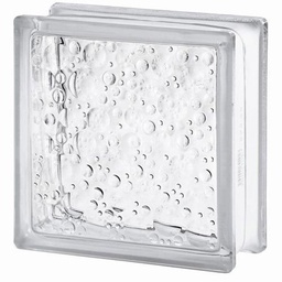 [22716] BRIQUE DE VERRE EUROPEEN EP 80MM 190X190MM SAVONA