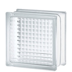[22718] BRIQUE DE VERRE EUROPEENNE 190X190MMX80MM CROSS SMALL