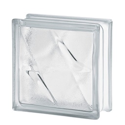 [24584] BRIQUE DE VERRE EUROPEEN EP 80MM 190X190MM STELLA