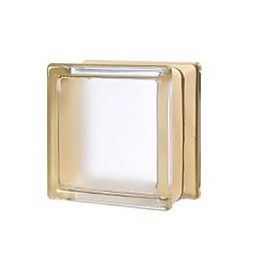 [22745] BRIQUE DE VERRE COULEUR EUROPEEN MINI VANILLA 14,6X14,6X8CM