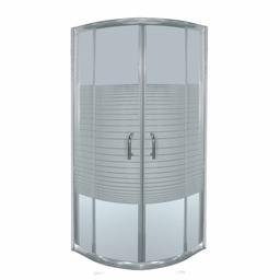 [22817] CABINE DE DOUCHE ANGLE 80X80X185CM VIENA AVEC SERIGRAPHIE