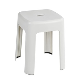 [22844] TABOURET SALLE DE BAIN ALASKA BLANC