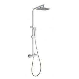 [24694] COLONNE DE DOUCHE COMPLETE THERMOSTATIQUE YPOA CHROME AVEC TDD CARRE 280X180MM