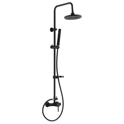 [24689] COLONNE DE DOUCHE COMPLET SIROCO NOIR MAT