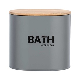 [22881] BOITE SALLE DE BAIN AVEC COUVERCLE GARA GRIS