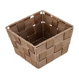 [22884] CORBEILLE SALLE DE BAINS ADRIA MINI SQUARE SABLE