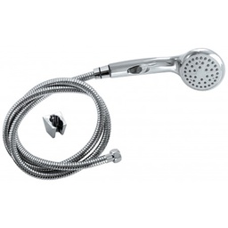 [22963] GARNITURE DE DOUCHE CHROME STOP O AVEC FLEXIBLE EXTENSIBLE 2M