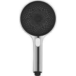 [22989] POMMEAU DE DOUCHE SOFTWATER D130MM/3 CHROME/NOIR