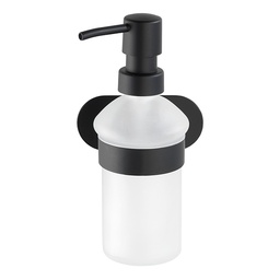 [23123] DISTRIBUTEUR SAVON OREA NOIR 200ML 10X16,5X10,5CM