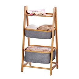 [23208] ETAGERE MENAGERE BAHARI AVEC 2 PANIERS
