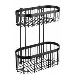 [23227] ETAGERE 2 NIVEAUX CLASSIC PLUS NOIR 26,5X33X14,5CM