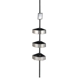 [23234] ETAGERE TELESCOPIQUE * NOIR 3ETAGES 27,5X70 - 260X20CM