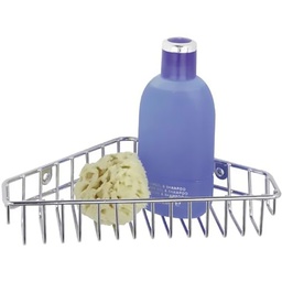 [23247] ETAGERE ANGLE LOCANA CHROME 23X4.5X16CM