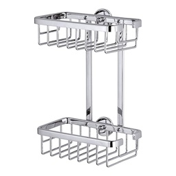 [23258] PANIER DE DOUCHE DOUBLE ALUXX CHROME