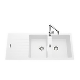 [21328] EVIER SMG 888 3 1/2" NWK WOF RHD M-WHITE