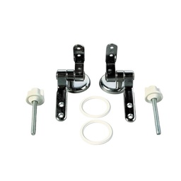[23275] ENSEMBLE DE FIXATION METAL CHROME POUR ABATTANT
