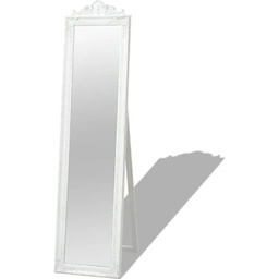 [23509] MIROIR SUR PIED STYLE BLANC