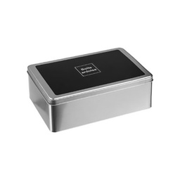 [23607] BOITE A COTON ZEBRA ECRU/ARDOISE