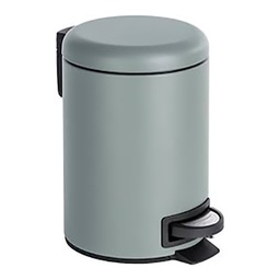 [23627] POUBELLE A PEDALE LEMAN GRIS MAT 3L