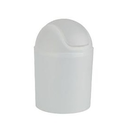 [23634] POUBELLE COUVERCLE OSCILLANT ARKTIS BLANC 13.5 X 20 CM