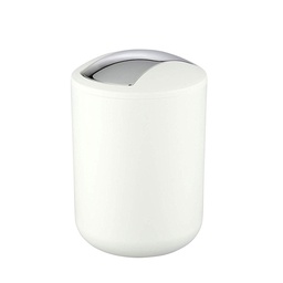 [23635] POUBELLE A COUVERCLE OSCILLANT BRASIL S BLANC 2L