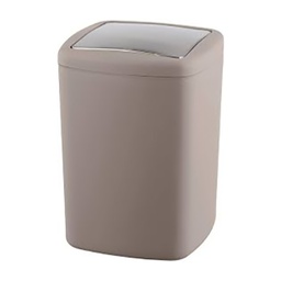 [25237] POUBELLE BARCELONA 8,5L TAUPE 20.5 X 28.5 X 20.5 CM