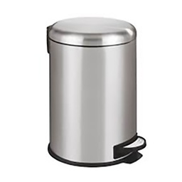 [21584] POUBELLE A PEDALE ACIER INOX LEMAN EASY CLOSE 20L